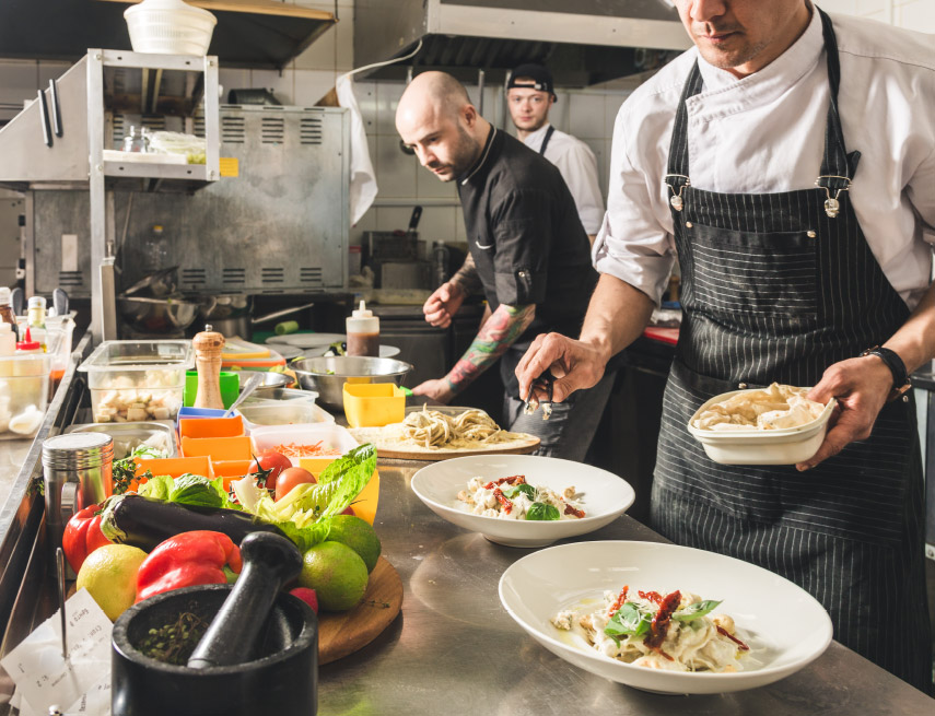 Chefs working on Food Prep Chefs working on Food Prep