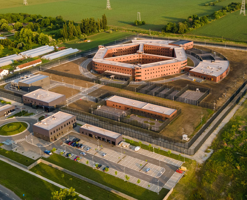 Aerial View of Correctional Facility