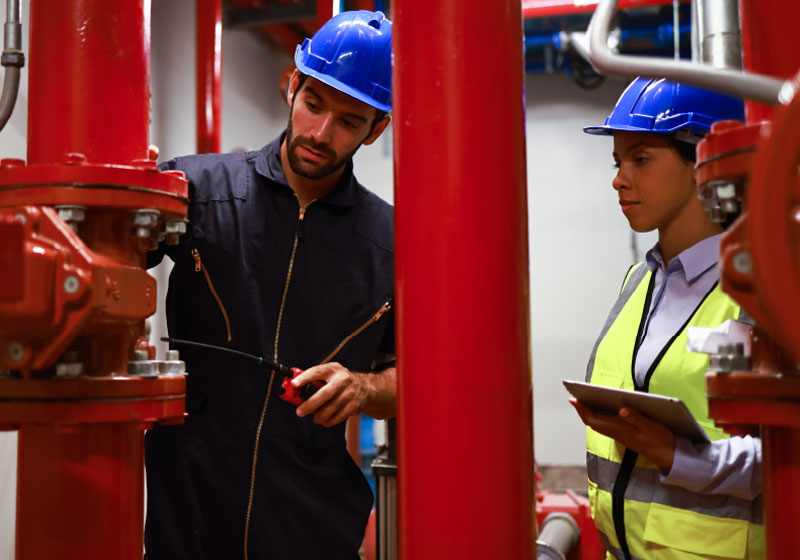 KiddeFenwal Workers on Site