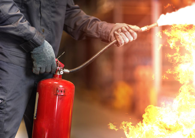 Using a Portable Fire Extinguisher